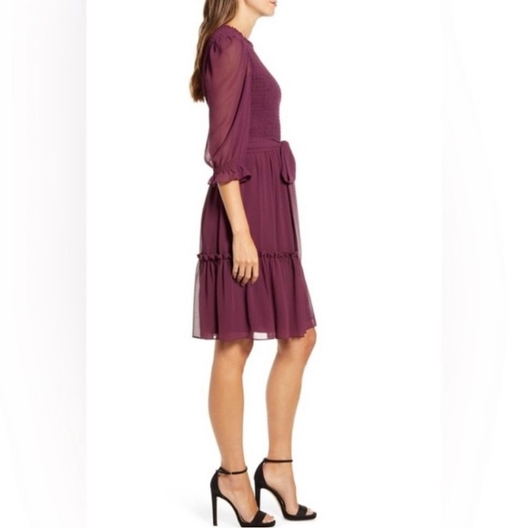 Rachel Parcell Smocked Ruffle Dress large - Picture 4 of 12